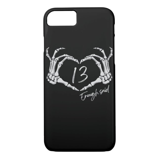 Hjärtat Skeleton Hand Classic Case-Mate iPhone Skal (Baksida)