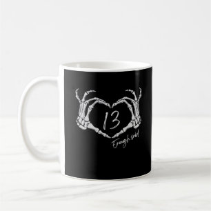 Hjärtat Skeleton Hand Classic Kaffemugg
