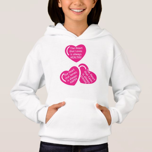 Hjärtat som Kärlek T Shirt (Framsida)