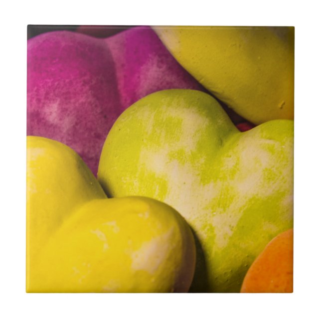 Hjärtat, sött hjärta.. kakelplatta (Framsidan)