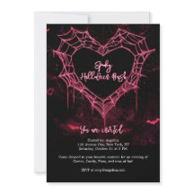 Hjärtat Spindelnät Rosa Gothic Girls Halloween fes