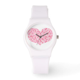 Hjärtat - Sporty White Silicon Watch Armbandsur