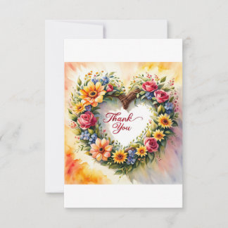 Hjärtat tack! tack kort