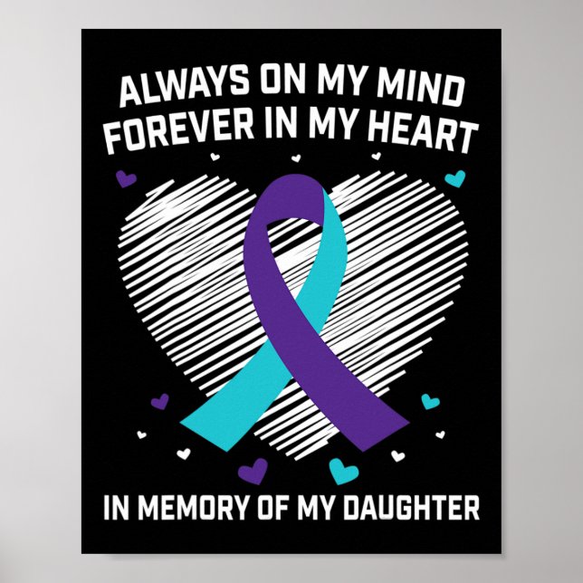 Hjärtat till minne av min dotter Självmordskänsla  Poster (Framsidan)