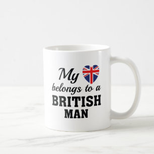Hjärtat tillhör britter kaffemugg