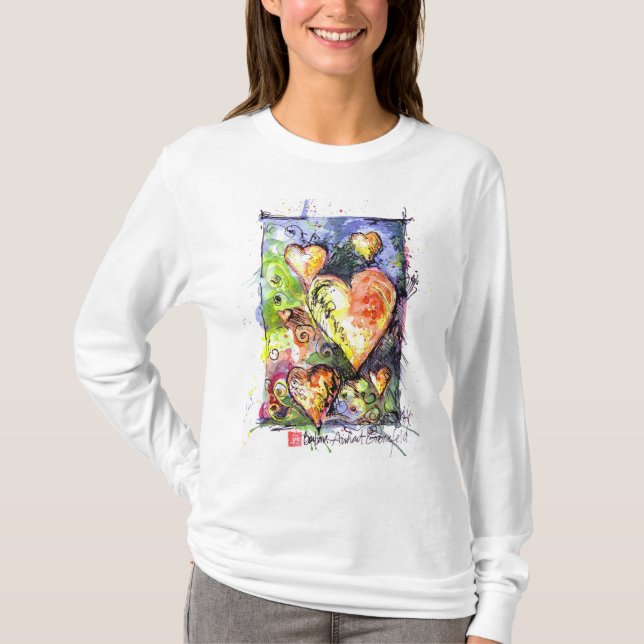 HjärtaT-tröja Tee Shirt (Framsida)