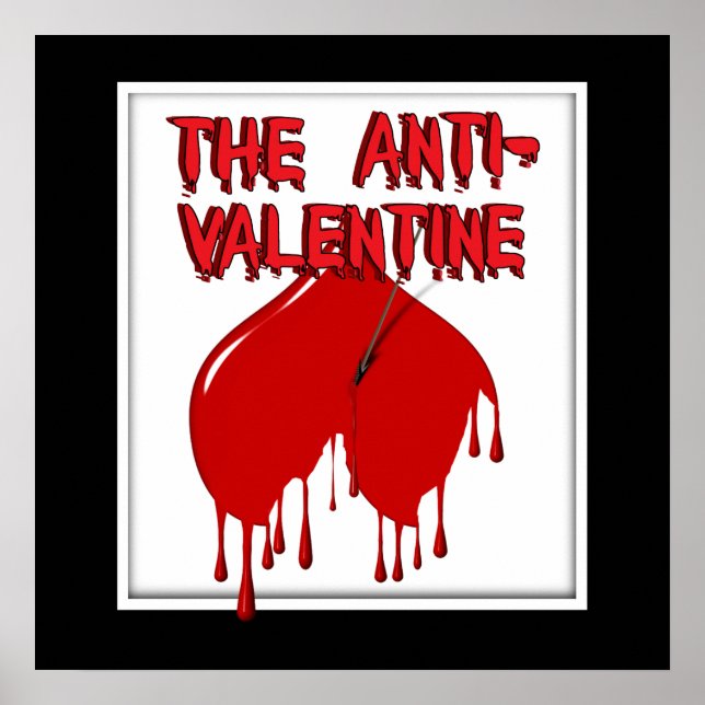 Hjärtat uppåt och nedåt (anti-Valentine) Poster (Framsidan)
