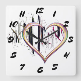 Hjärtat Var varm väggklocka