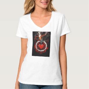 Hjärtat vid brand - Passionate Kärlek Graphic Tee