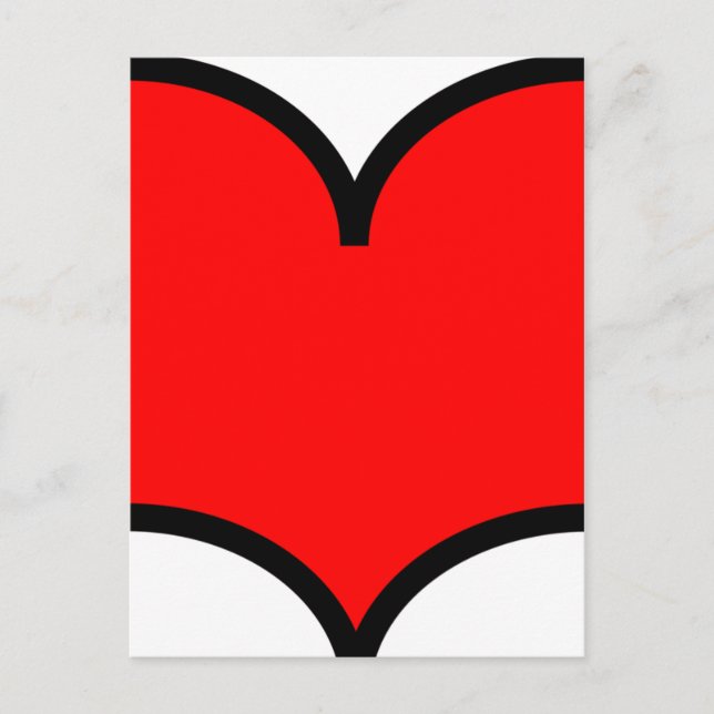 Hjärtat - vykort (Framsida)