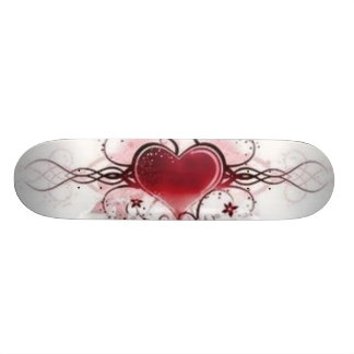 hjärtatatueringdesign skateboard bräda 20 cm