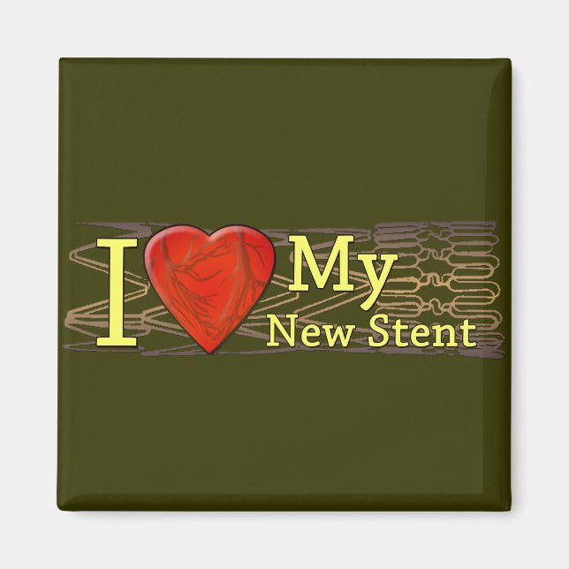 Hjärtåterställningsgåvor | Stent T-shirts Magnet (Framsidan)