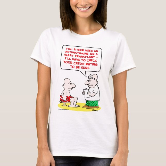 hjärtatransplantatkreditvärdighet tee shirt (Framsida)