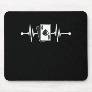 Hjärtats Ess Spader Kort Kasino Spelare Poker Spel Musmatta