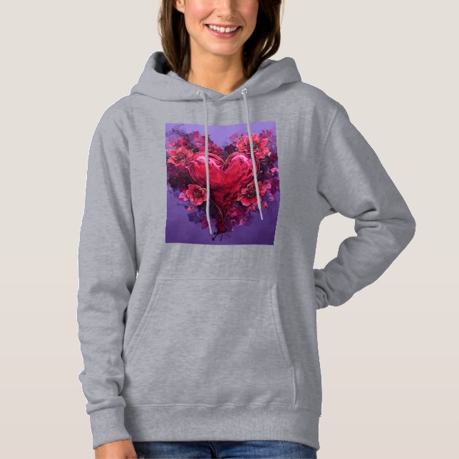 Hjärtats Förtrollade Blomning T Shirt (Framsida)