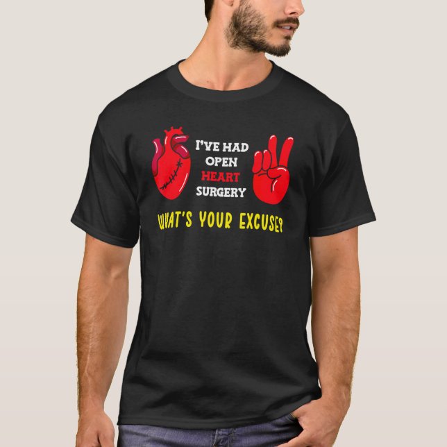 Hjärtattack Hjärtkirurgi Survivor T Shirt (Framsida)