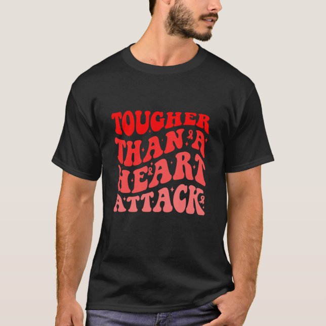 Hjärtattack Hjärtsjukdom Awarenes T Shirt (Framsida)