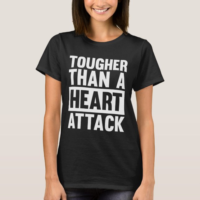 Hjärtattack Hjärtsjukdom Awarenes T Shirt (Framsida)