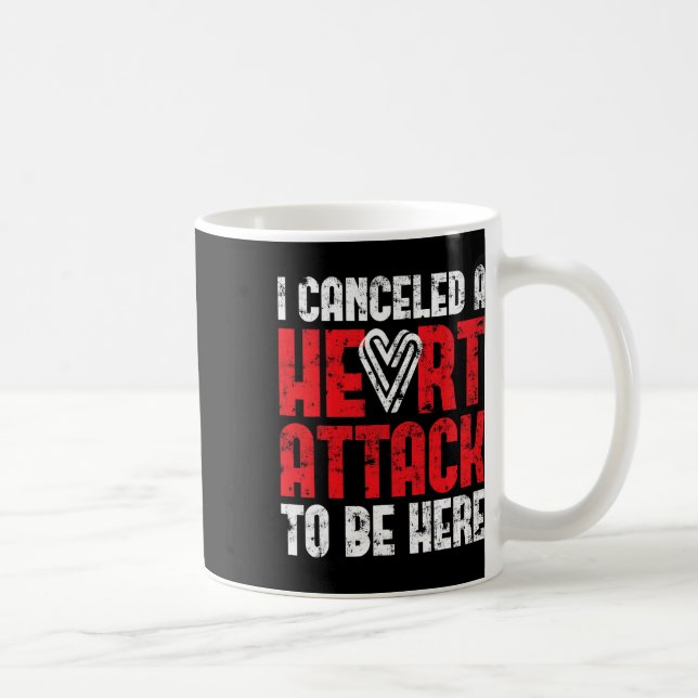 Hjärtattack Hjärtsjukdom har avbrutits Kaffemugg (Höger)