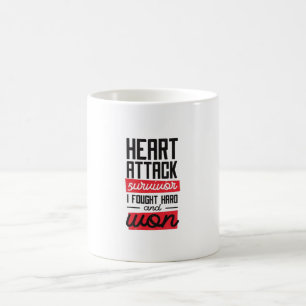 Hjärtattack Överlevande Kaffemugg