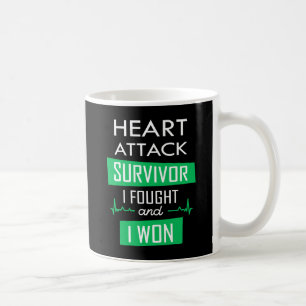 Hjärtattack överlevare, jag kämpade och jag vann kaffemugg