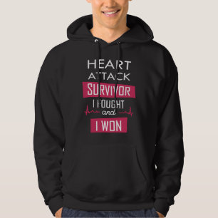 Hjärtattack överlevde, jag kämpade och jag vann hoodie