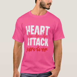 Hjärtattack Överlevt hjärtöverlevande, bypass Hår T Shirt