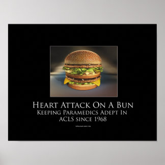 Hjärtattack på en bun Motiverande Poster