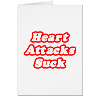 Hjärtattack Suck Hälsningskort