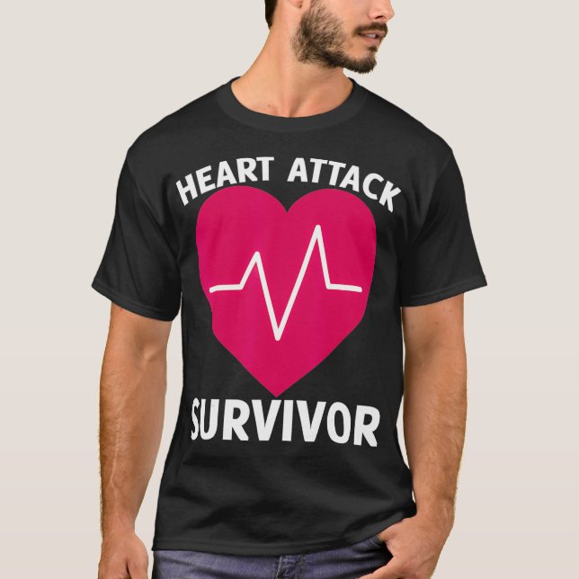 Hjärtattack Survivor _1 T Shirt (Framsida)
