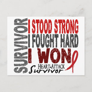 Hjärtattack Survivor 4 Hjärtsjukdom Vykort