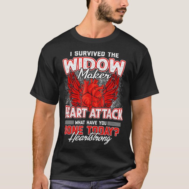 Hjärtattack Survivor Open Heart Surgery Gifter Rec T Shirt (Framsida)