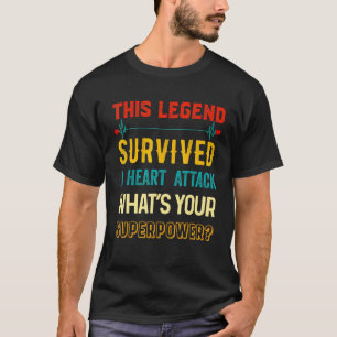 Hjärtattack Survivor Recovery Hjärtstillestånd Sup T Shirt
