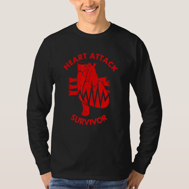 Hjärtattack Survivor T Shirt (Framsida)