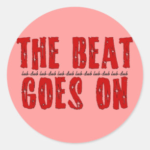 Hjärtattack T-shirts   Gåvor till patienter som in Runt Klistermärke