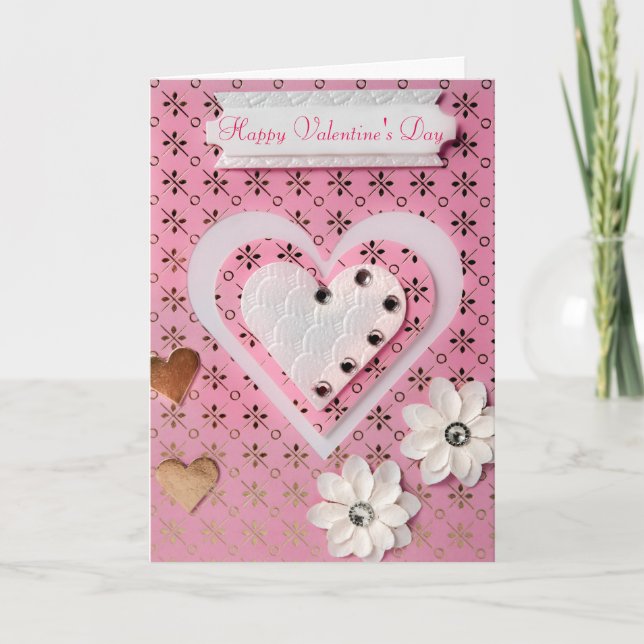 Hjärtavalentin kort för dag (Framsida)