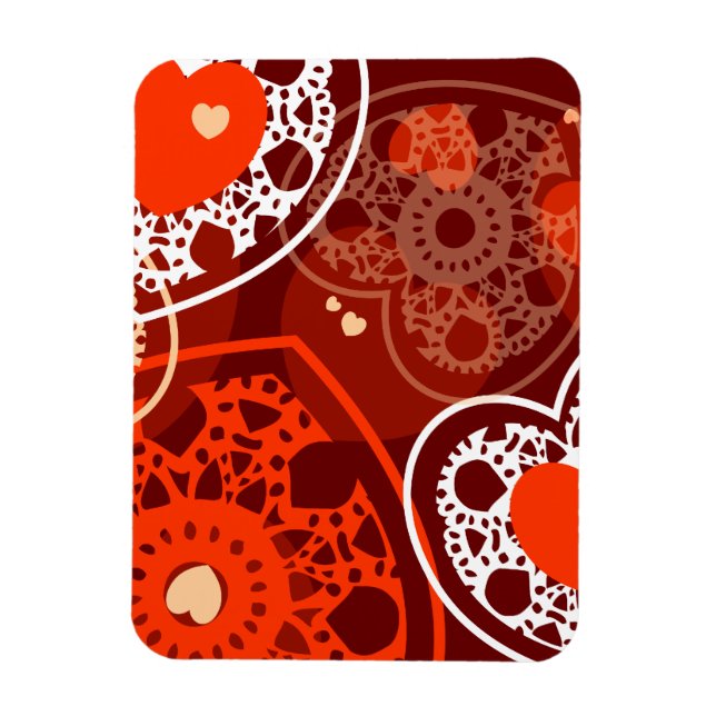 Hjärtbakgrund, förstklassig magnet (Vertikal)