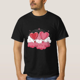 Hjärtballonger i molnen - Romantiska Alla Hjärtans T Shirt