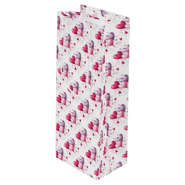 Hjärtballonger Valentine (Framsidan Vinklad)