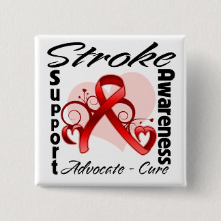 Hjärtband - Stroke Awareness Knapp