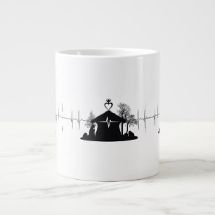 Hjärtbanks Nativitet Unik Minimal JätteMugg Jumbo Mugg