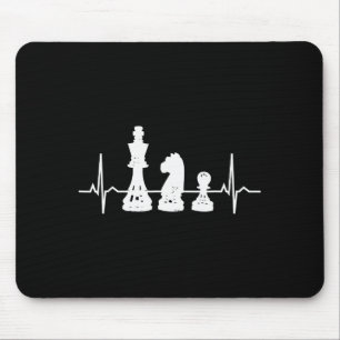 Hjärtbeat Schack - Kung Knight Pawn Schackfigurer Musmatta