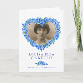 Hjärtbegravningsprogram blått glömd-mint program