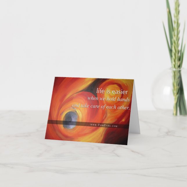 Hjärtberörande sympatikort kort (Framsida)