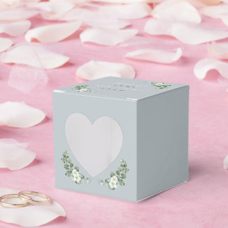 Hjärtbildare Modern eucalyptus Bröllop Presentaskar