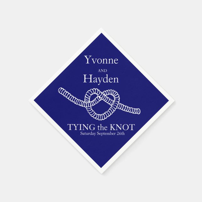 Hjärtbinda den pappra bläckfisken i bröllop, party pappersservett (Hörn)