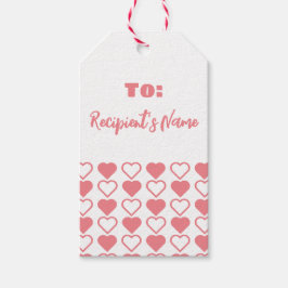 Hjärtblandning med Namn Presentetikett