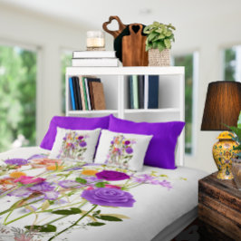 Hjärtblommor Fleecefilt