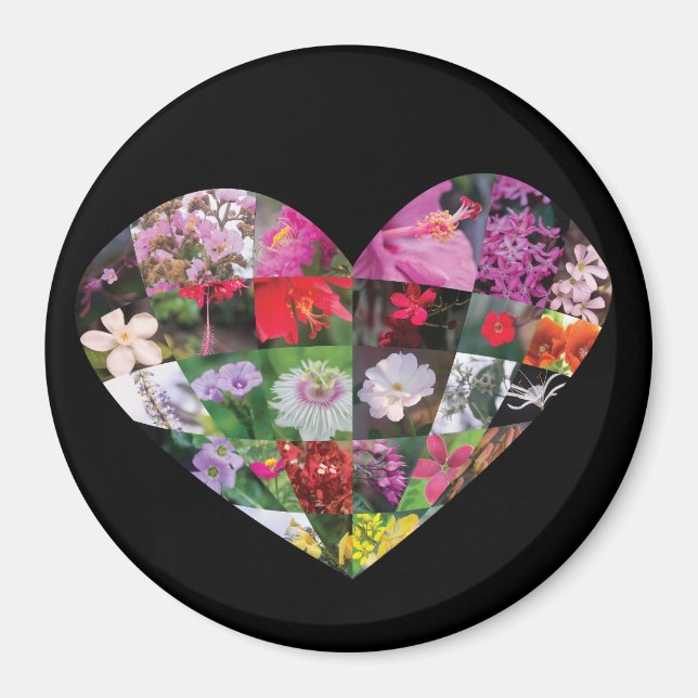 Hjärtblommor Magnet (Framsidan)
