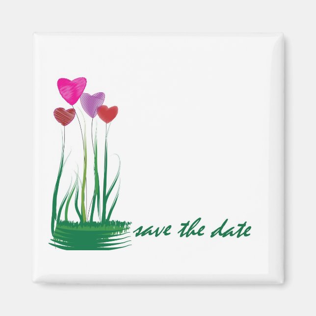 Hjärtblommor! Magnet (Framsidan)